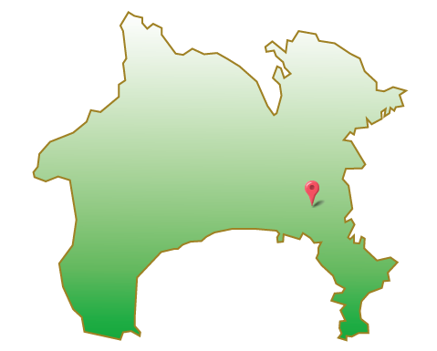 神奈川県横浜市栄区地図